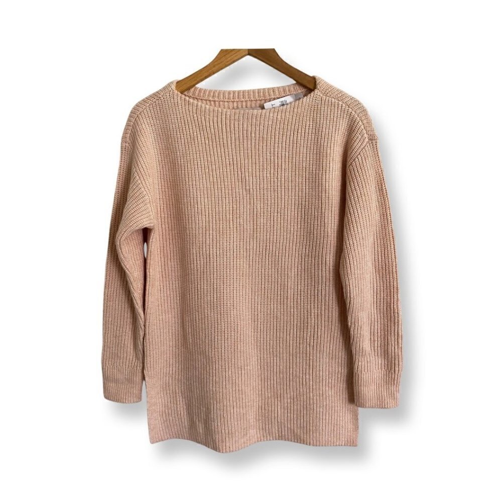 Loft Women's Knit Sweater Boat Neck Long Sleeve Pullover XS New With Tags Cream